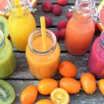 beber suco ou comer a fruta