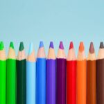 Lápis de cores diferentes