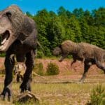 Estátuas de dinossauros