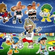 Mascotes das Copas do Mundo.