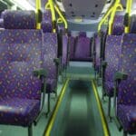 Assentos de ônibus.