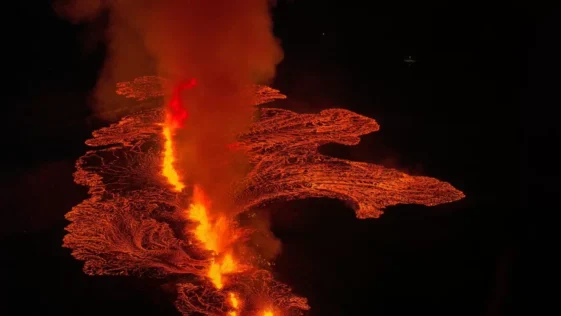 Recorde de magma mais rapido do mundo e quebrado por vulcao na Islandia